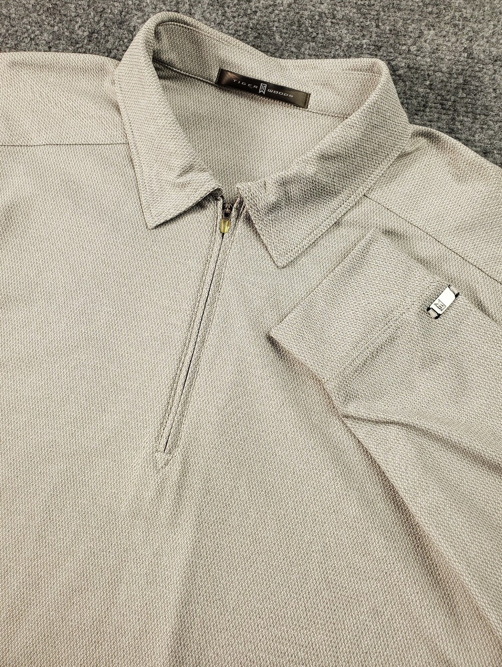 Nike Tiger Woods Golf Quarter Zip Pullover Shirt Mens Large Tall LT Long Sleeve